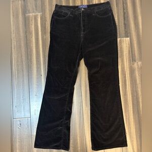NYDJ Sz 12 Chocolate Brown Sz 12 Corduroy Flare Jeans Pants High Rise Fall